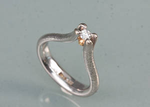 Diamantring ca. 0,10 ct.