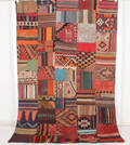 Orientmatta, flatvävd, Patchwork, 300x200 cm