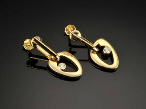 Georg Jensen. Lina øreskruer med brillanter 2