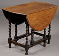 Gateleg bord af egetræ, ca. 1900