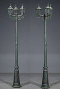 Parklamper, trearmet i aluminium 2 