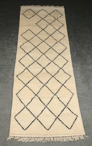 Marokkansk tæppe, 305x87 cm.