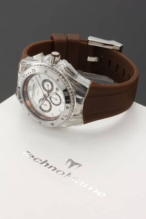 TechnoMarine Chronograph damearmbåndsur af stål Denne vare er sat til omsalg under nyt varenummer 4571586