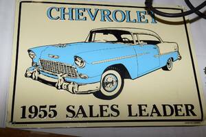 Plåtskylt Chevrolet, nyproduktion, 23x30 cm