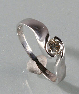 Solitairering ca. 0,28 ct.