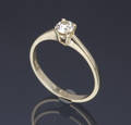 Diamant solitairering, ca. 0.30 ct
