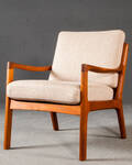 Ole Wanscher, Lounge Sessel Modell Senator 166 in Teak für France  Søn