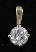 Diamantvedhæng, ca. 0.30 ct