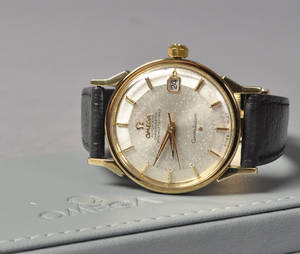 Omega Automatic Chronometer Constellation herreur i stål 14 kt. guld.
