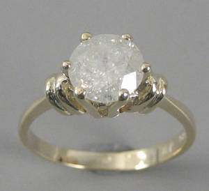 Solitairering. Ca. 1.22 ct