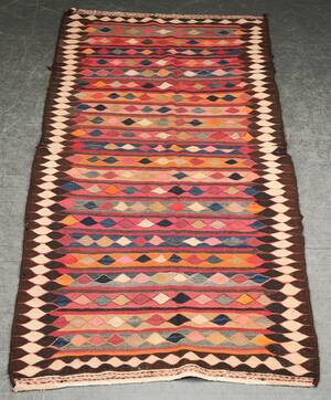 Persisk Kermanshah nomade-kelim, 280x125 cm.