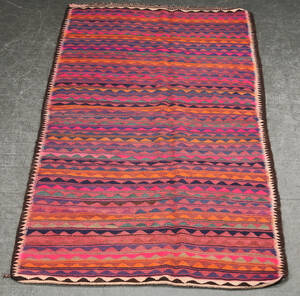 Persisk Kermanshah nomade-kelim, 245x132 cm.