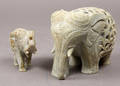 To elefanter, udskåret soapstone 2