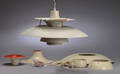 Poul Henningsen. Par PH5 pendler, hvid 2