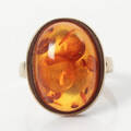 RING, Guld 9k, bärnsten, 4.4g