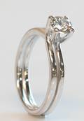 Solitairering, ca. 0.65 ct.