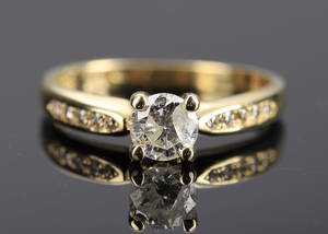 Diamantring, ca. 0.73 ct