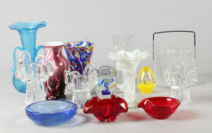 Samling diverse glas fra Iittala, murano, kosta boda mfl. 14