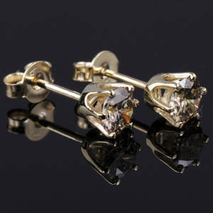 Par brillant ørestikker ca. 0.95 ct.