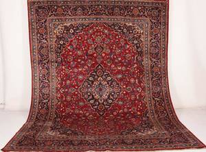 Persisk handknuten matta Mashad 390x295 cm.