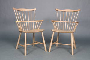 Børge Mogensen. Par lænestole, model J52. 2