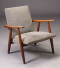 Hans J. Wegner. Lænestol, egetræ, model GE-260