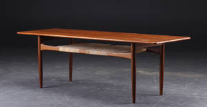Dansk møbelproducent. Rektangulært sofabord, teak