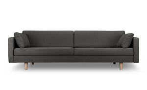 Norman og Quaine, Hudson, 3 pers. sofa, antracit.