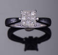 Diamantring, ca 0.40 ct