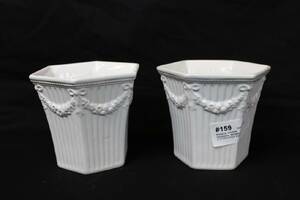 2 YTTERFODER EMPIRE GUSTAVSBERG H 12 CM