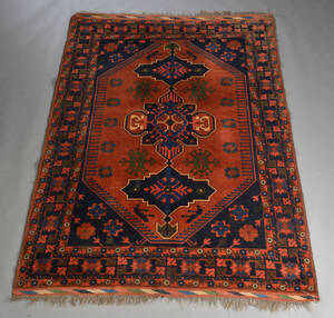 Orientalsk tæppe, uld på uld, 225x165cm
