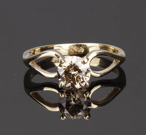 Diamantring, ca. 0.80 ct