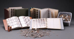 Samling mønter. Verden