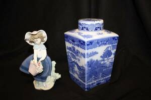 FIGURIN LLADRO, LOCKURNA  HÖJD 18-20 CM