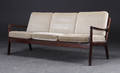 Ole Wanscher 1903-1985. Trepersoners sofa af mahogny