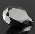 Uindfattet behandlet sort diamant ca. 5.35 ct.