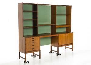 BOKHYLLA, teak, 1900 - talets andra hälft