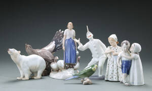 BG. Samling figurer af porcelæn 7
