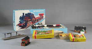 Märklin startsæt og modelhuse