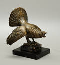 Kalkun, figur af bronze