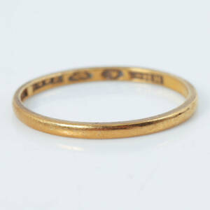RING, Guld 23k, 2.3g
