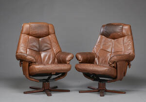 Par lænestole, læder 2