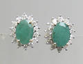 Par brillant- og smaragd ørestikkere 2