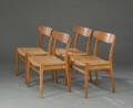 Hans J. Wegner. Fire stole af egetræ, model CH23 4