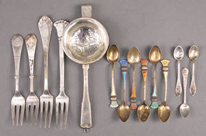 Samling bl.sølvbestik 14