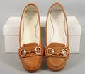 A pair. 1 par loafers, läder. Cheope Cognac stl 39