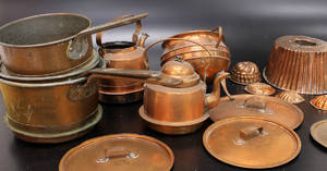 Parti koppar, 13 delar, 1800-tal. 13.