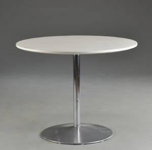 Cafebord, Bemalet træ og aluminium