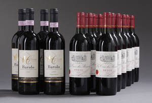 15 fl. Rødvin, La Croix des Bernèdes, Medoc, Barolo Cascina Cucco 15
