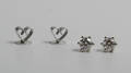 Par solitaire ørestikker af 14 kt. hvidguld, ca. 0.50 ct 